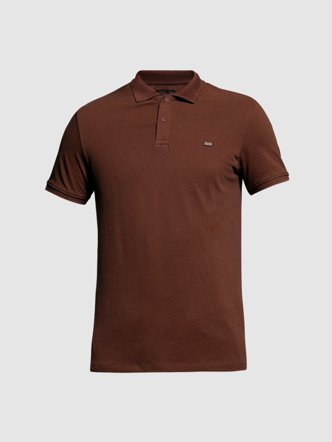 Dark Brown Solid Polo