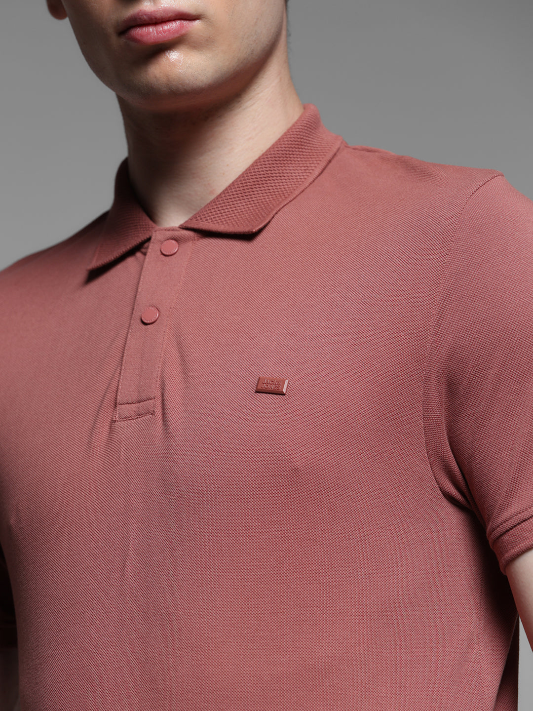 Dark Pink Solid Polo