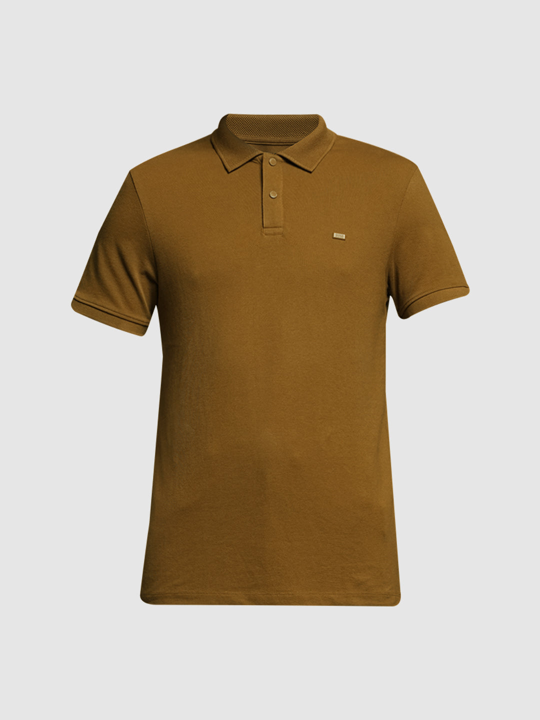 Bronze Brown Solid Polo