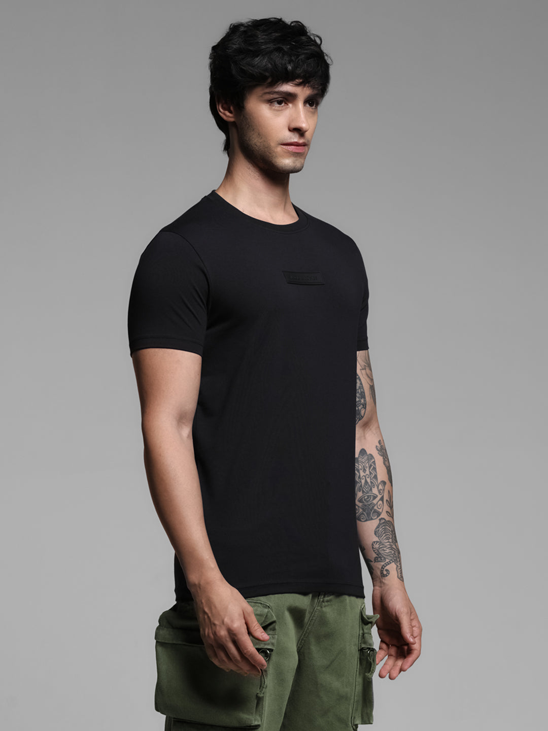 Black Logo Patch T-shirt