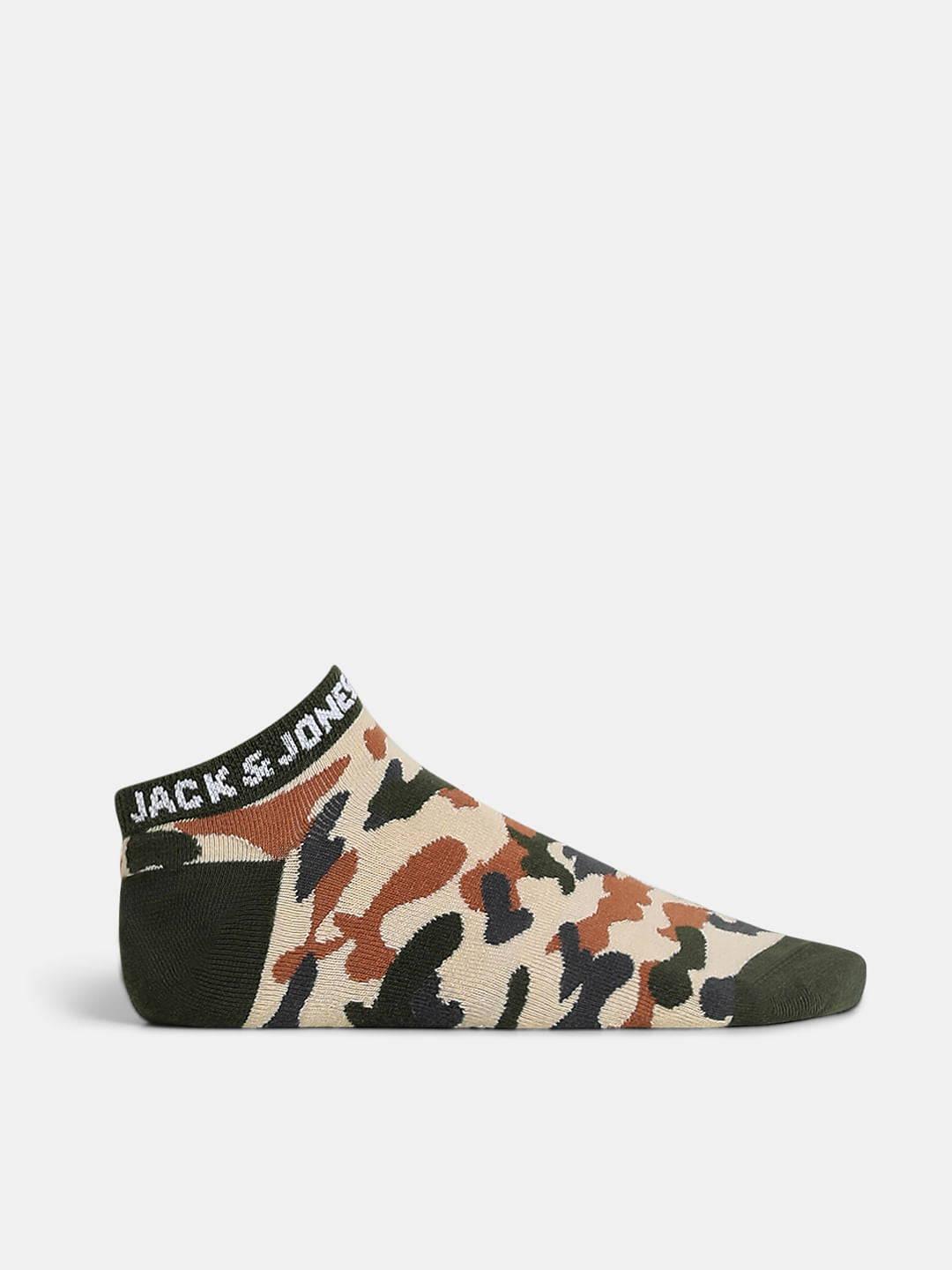 Pack Of 2 Camo Print Ankle Length Socks