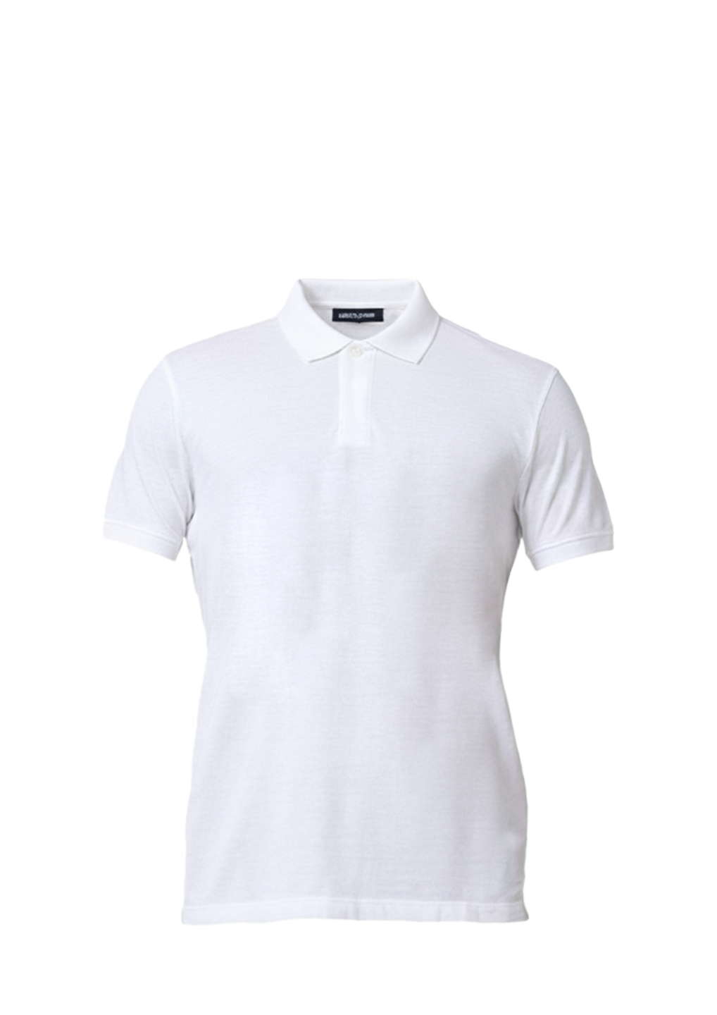 White Cotton Blend Polo
