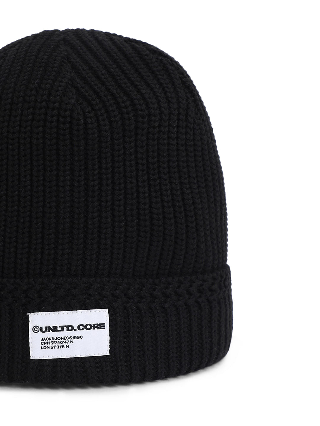 Black Organic Cotton Beanie