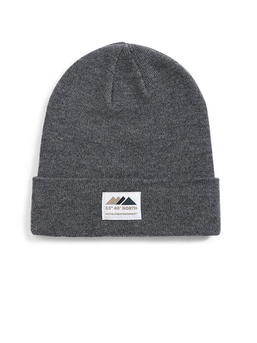 Dark Grey Recycled Polyester Beanie
