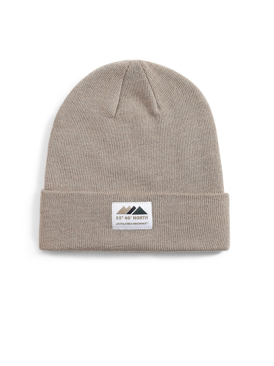Dark Beige Recycled Polyester Beanie - ONE