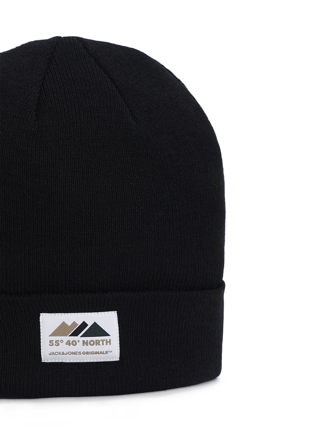 Black Recycled Polyester Beanie