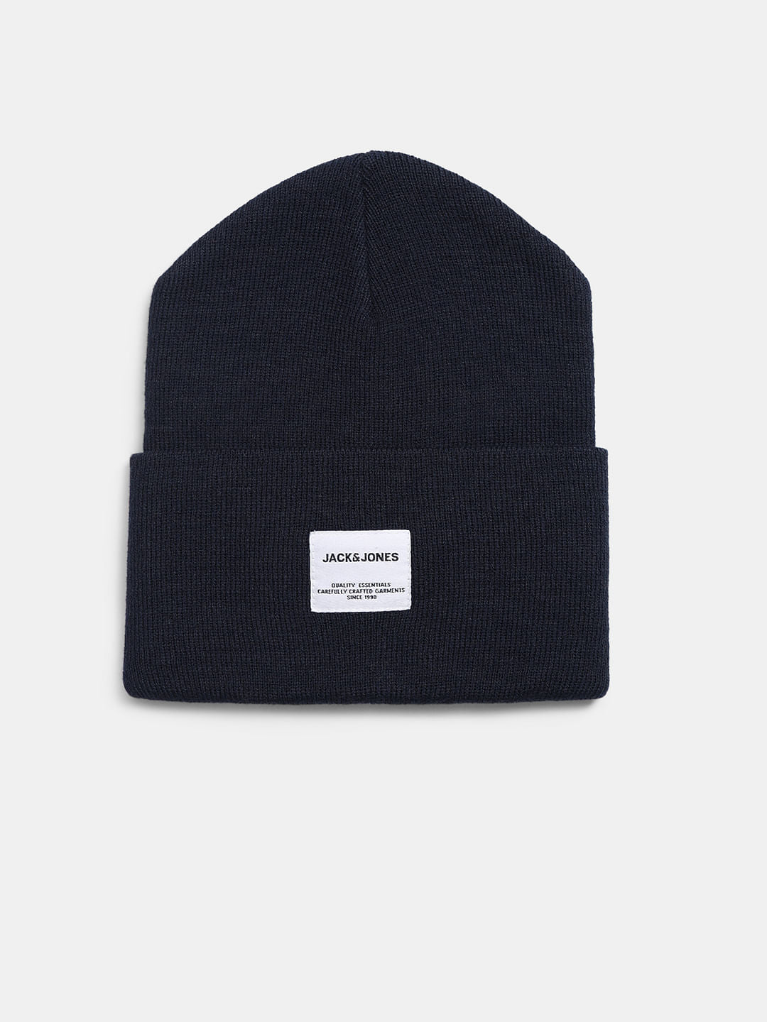 Navy Blue Knitted Beanie - ONE