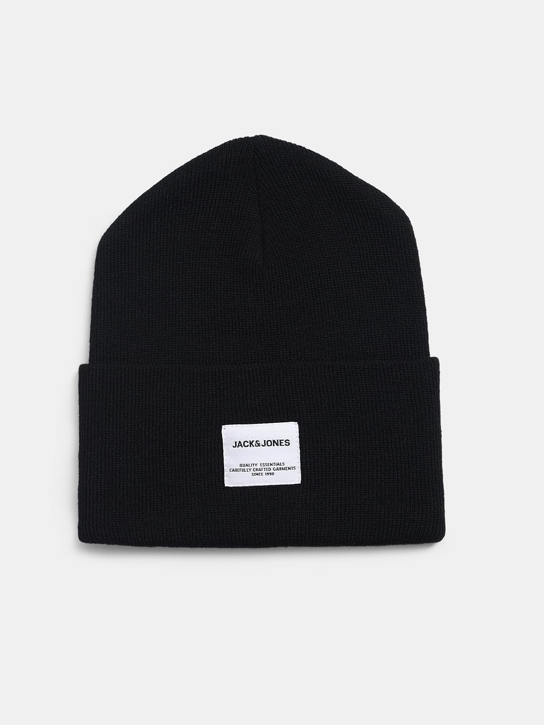 Black Knitted Beanie - ONE