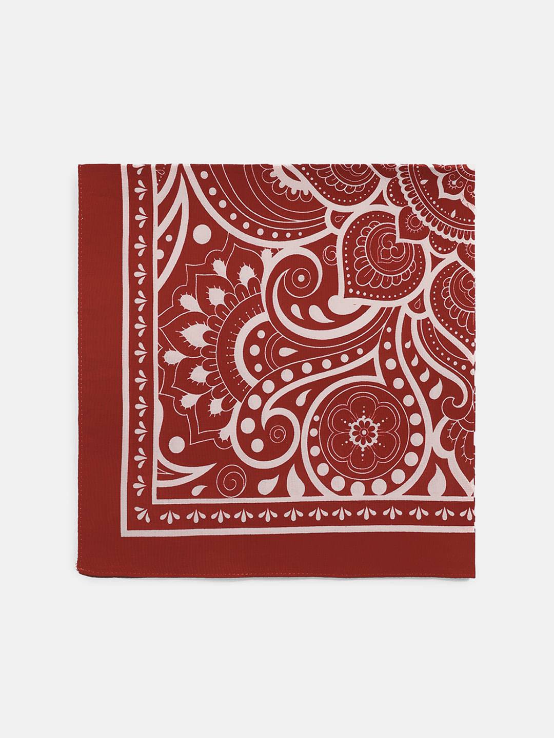 Red Printed Scarf - ONE