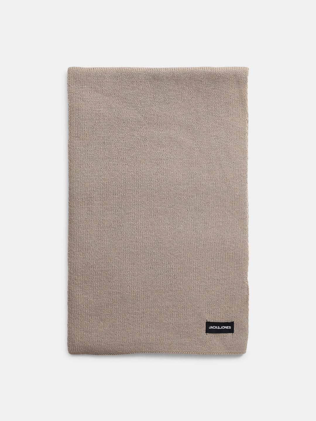 Beige Knitted Scarf - ONE