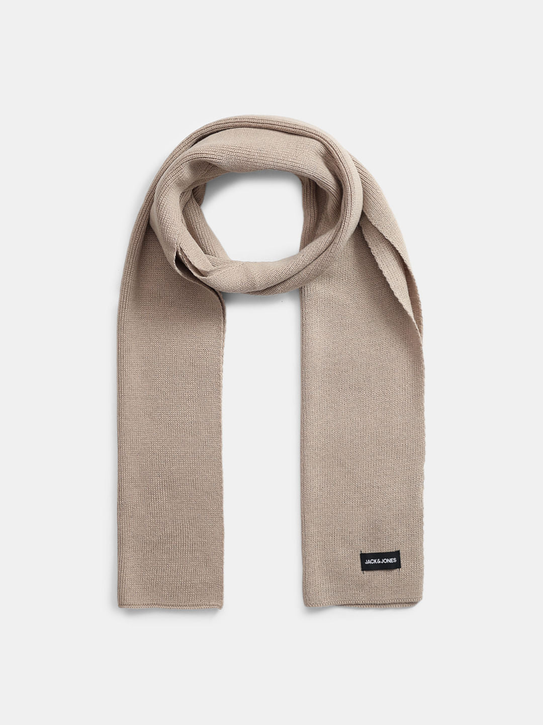 Beige Knitted Scarf