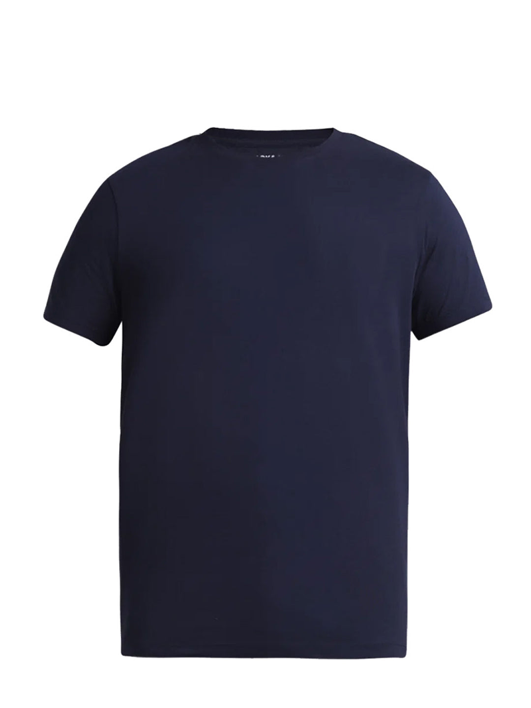 Blue Cotton Crew Neck T-Shirt