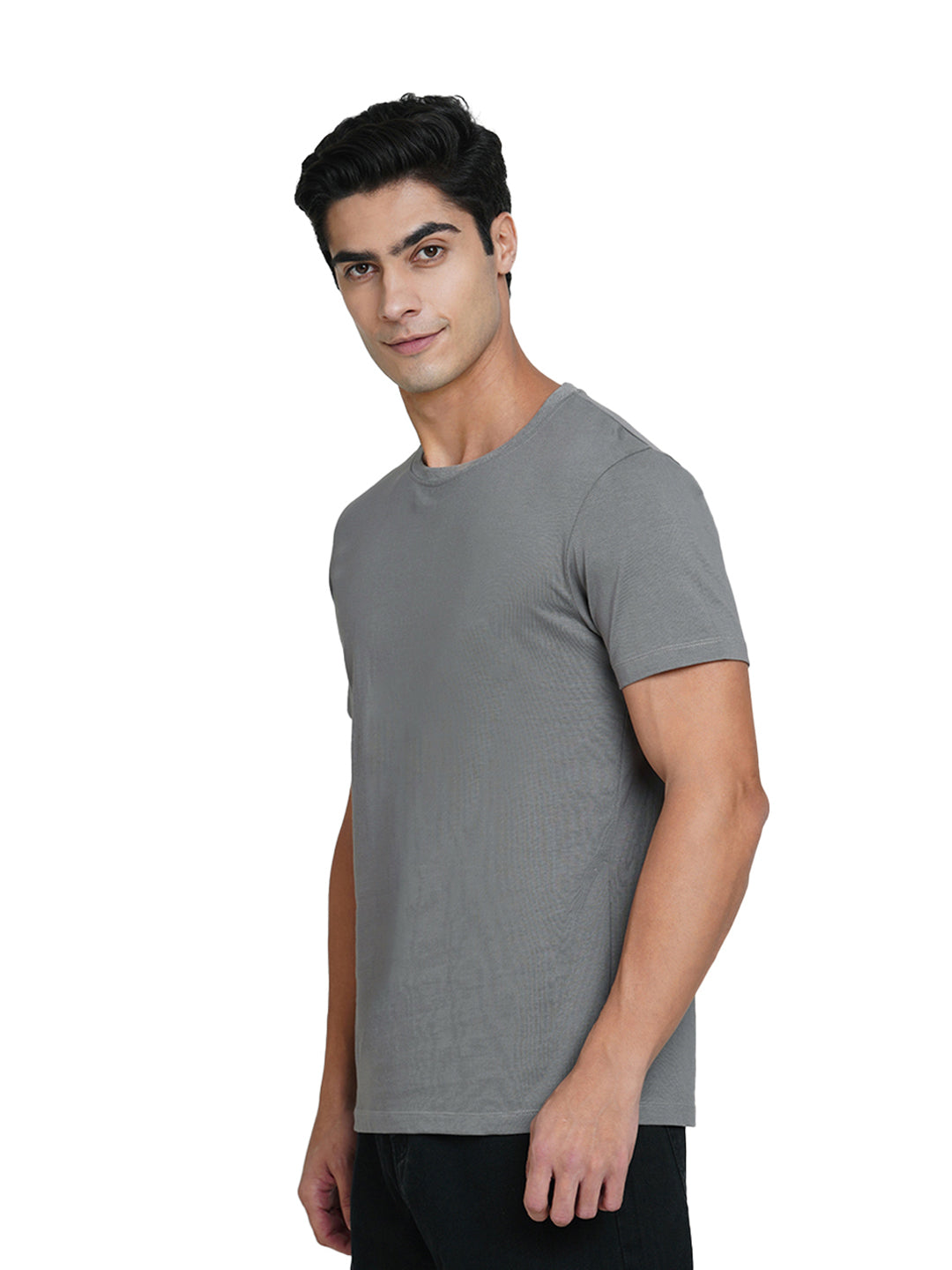Charcoal Grey Crew Neck T-shirt