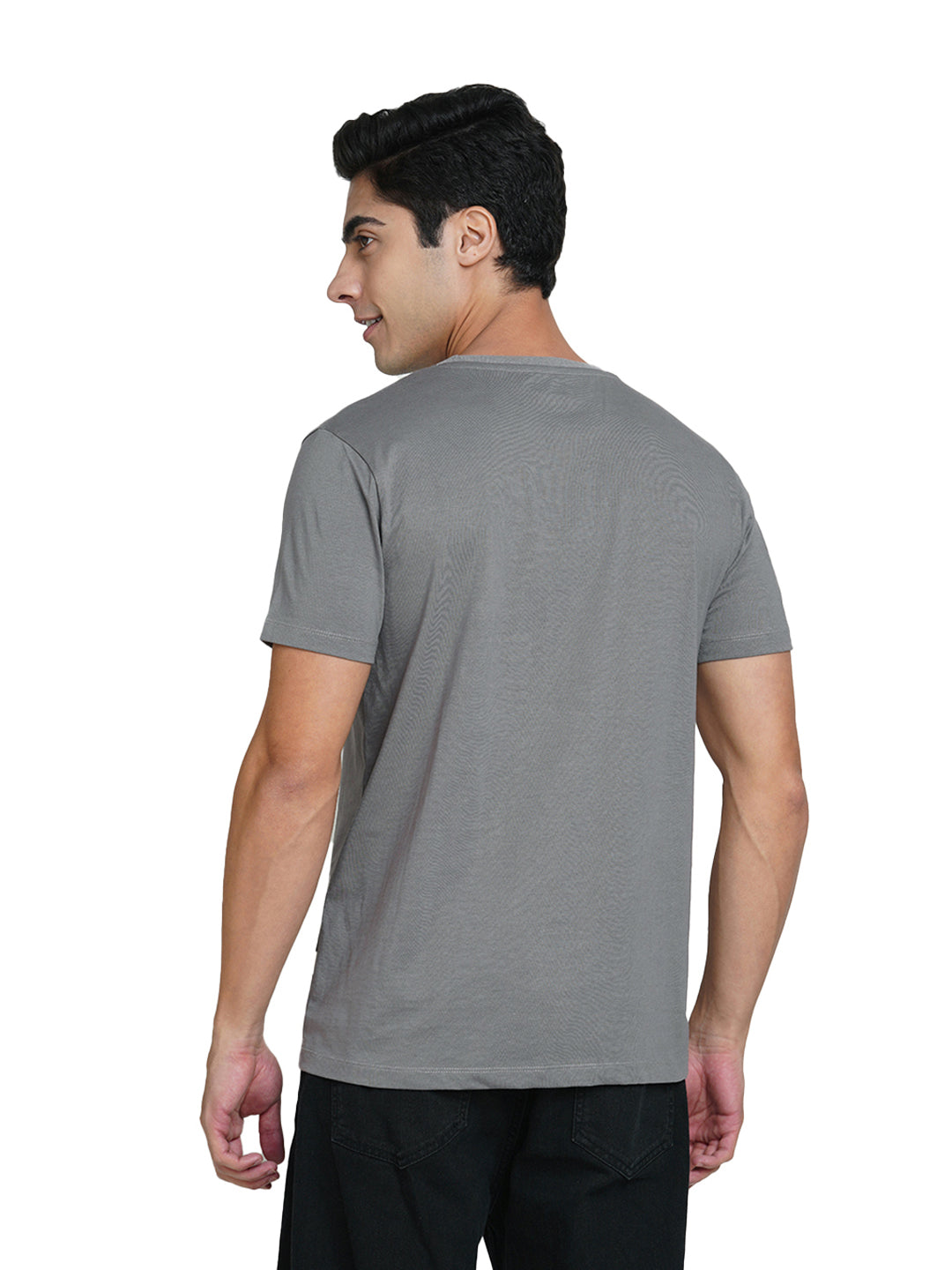 Charcoal Grey Crew Neck T-shirt