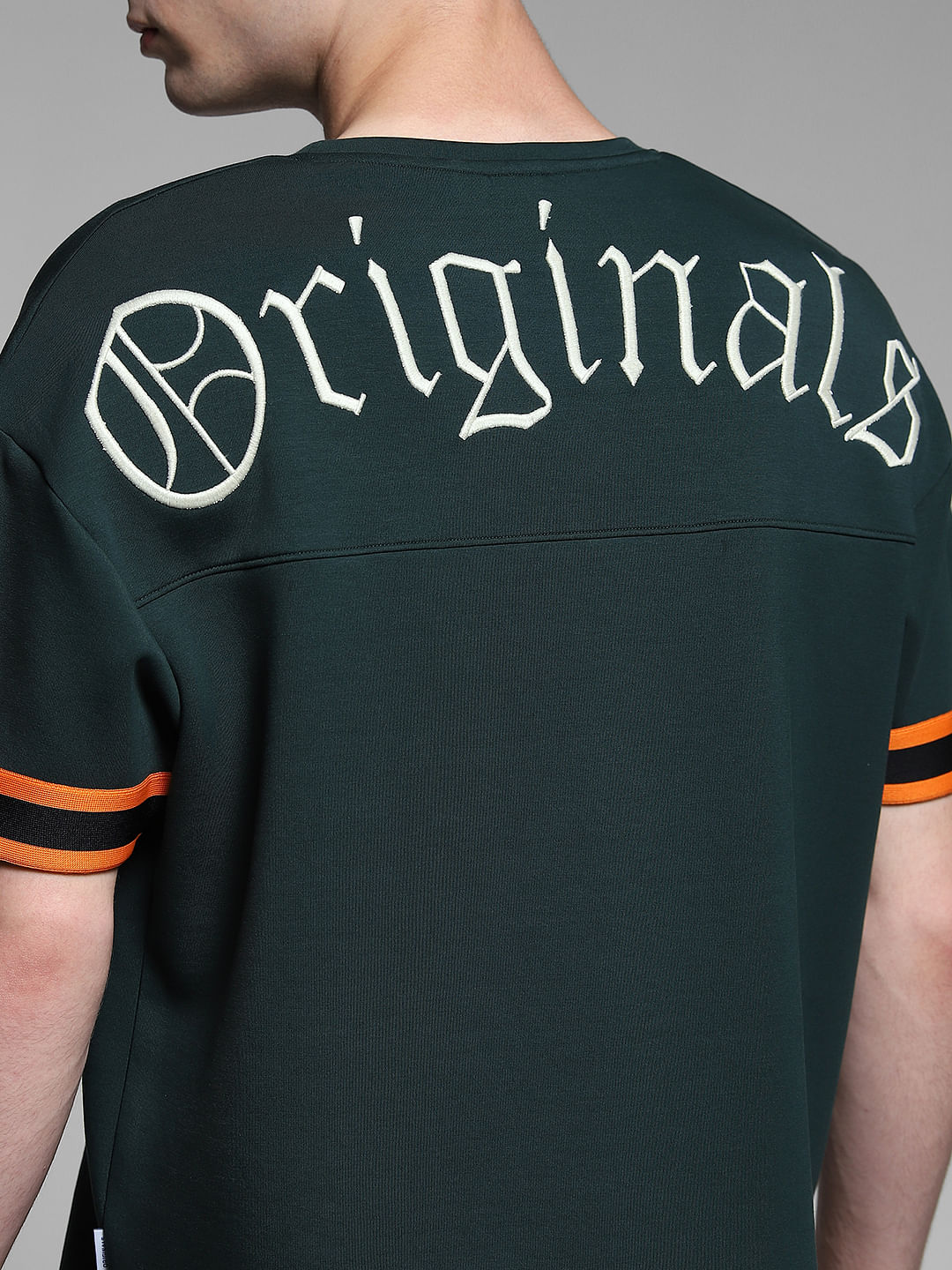 Green Tape Detail Co-ord Set T-shirt