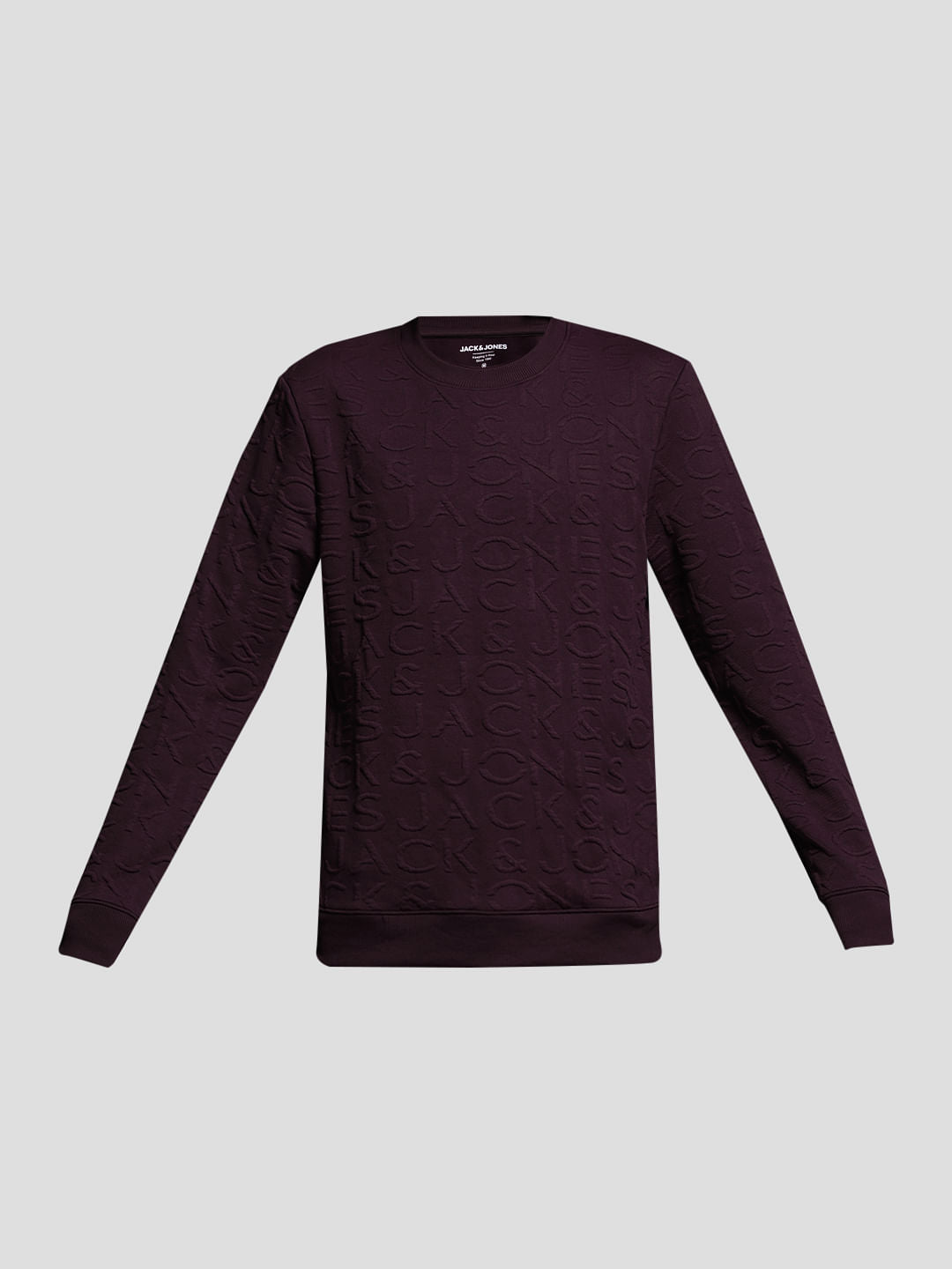 RED LOGO PRINT SWEATSHIRT