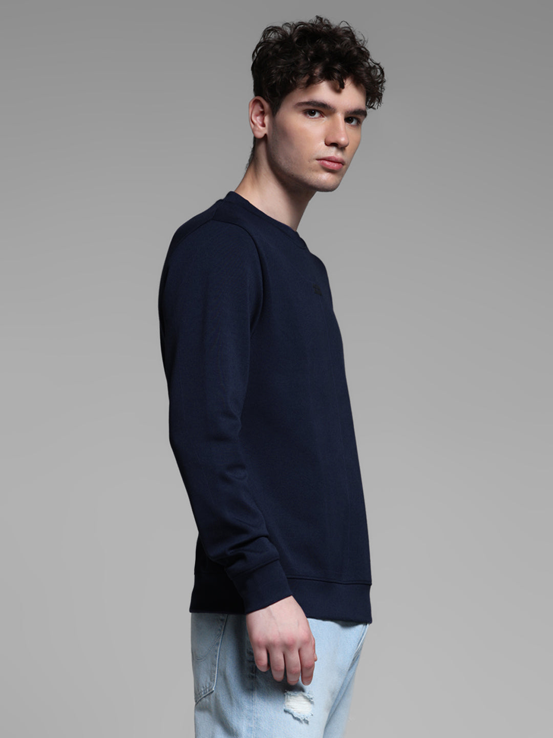 Navy Crew Neck Sweatshirt