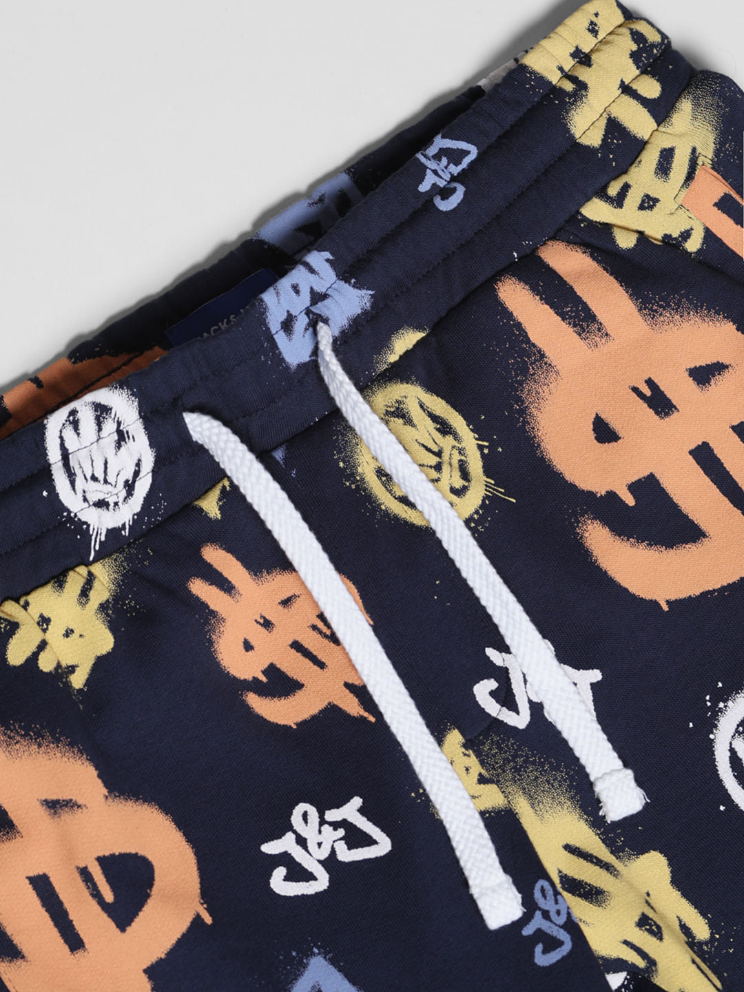 Blue Printed Co-ord Set Sweatshorts