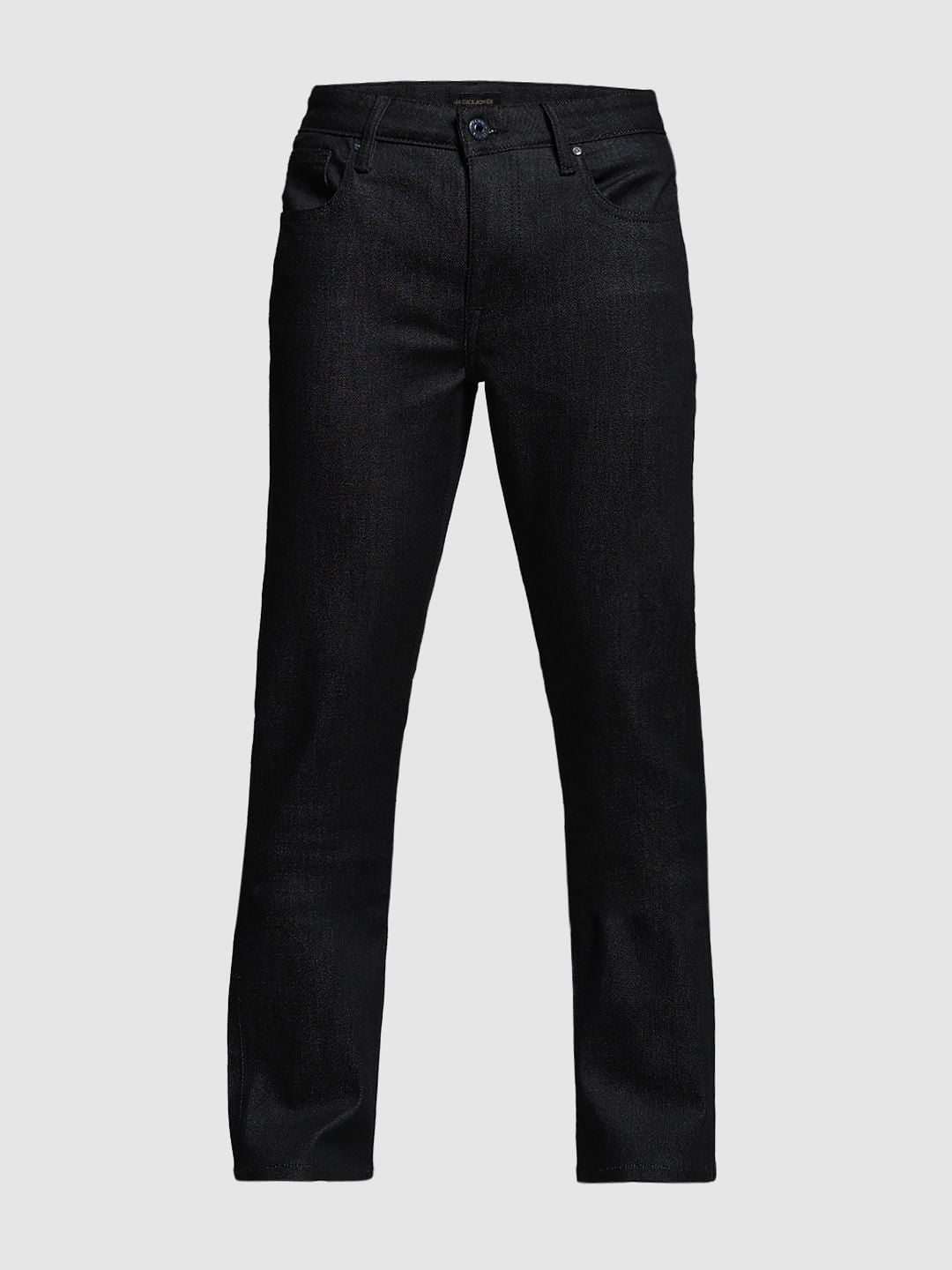 Black Low Rise Clark Regular Fit Jeans