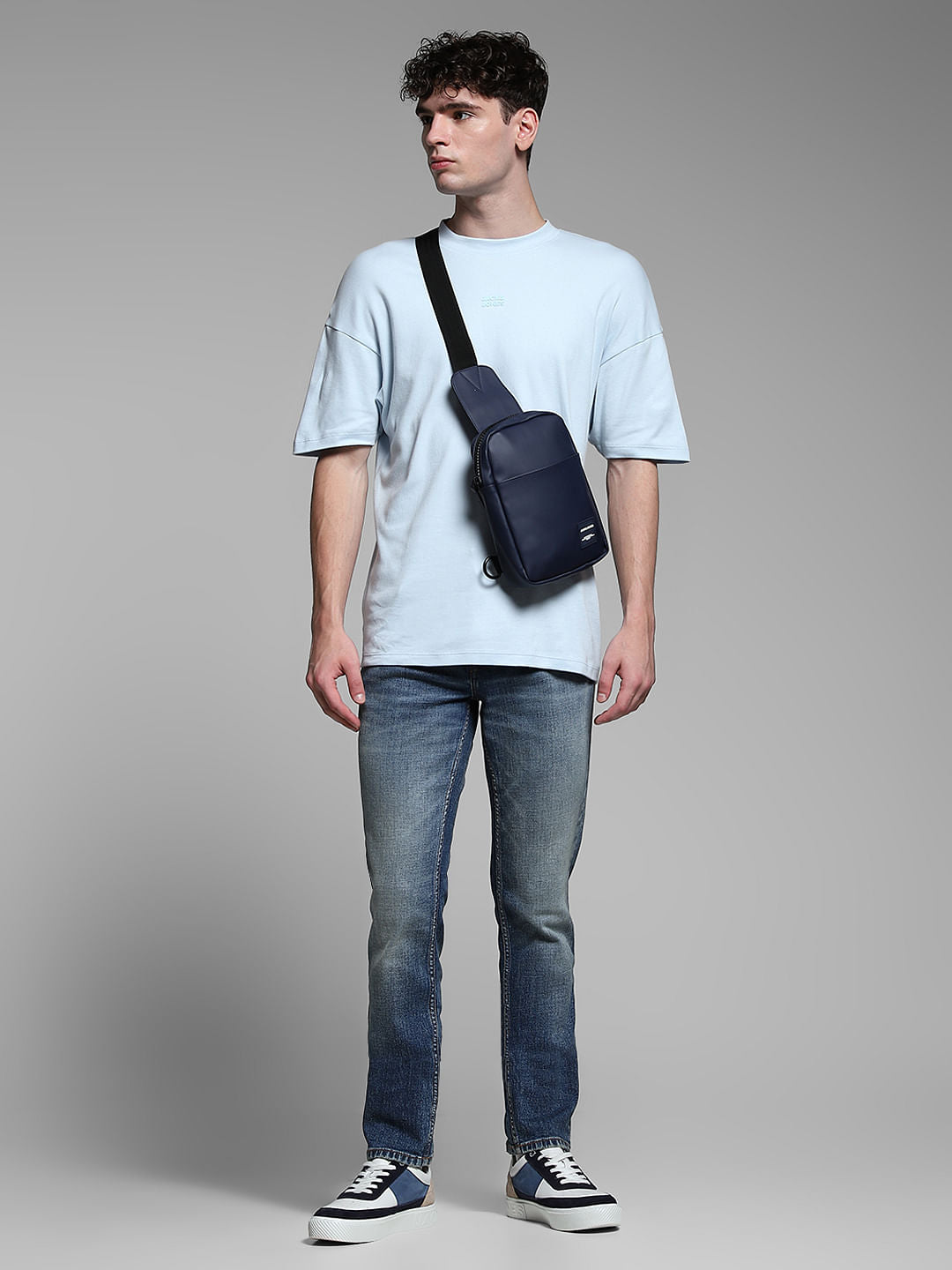 Blue Low Rise Tim Anti Fit Jeans