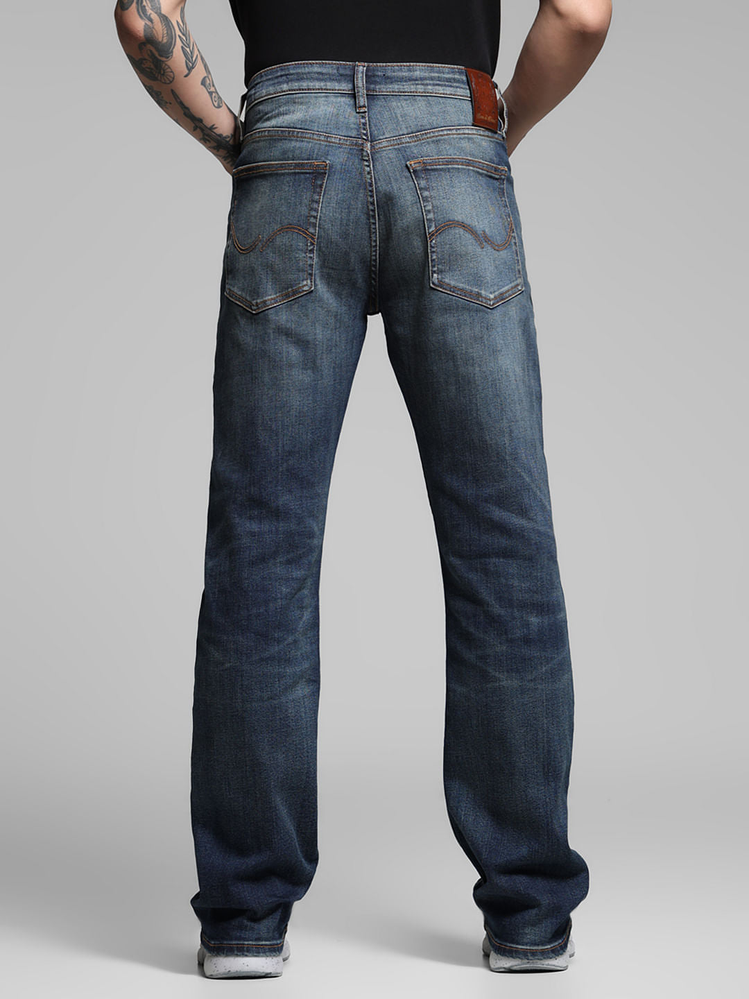 Blue High Rise Cliff Bootcut Jeans