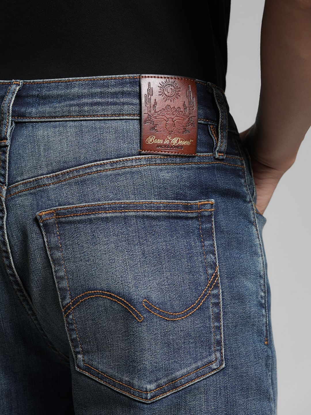 Blue High Rise Cliff Bootcut Jeans