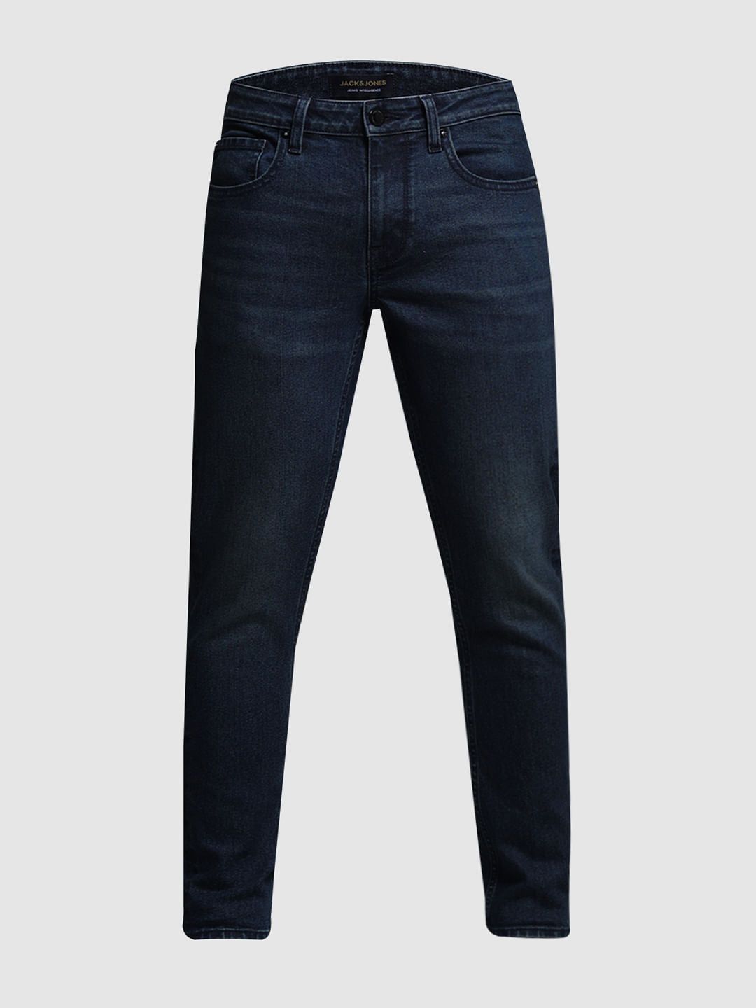 Dark Blue Mid Rise Brak Slim Fit