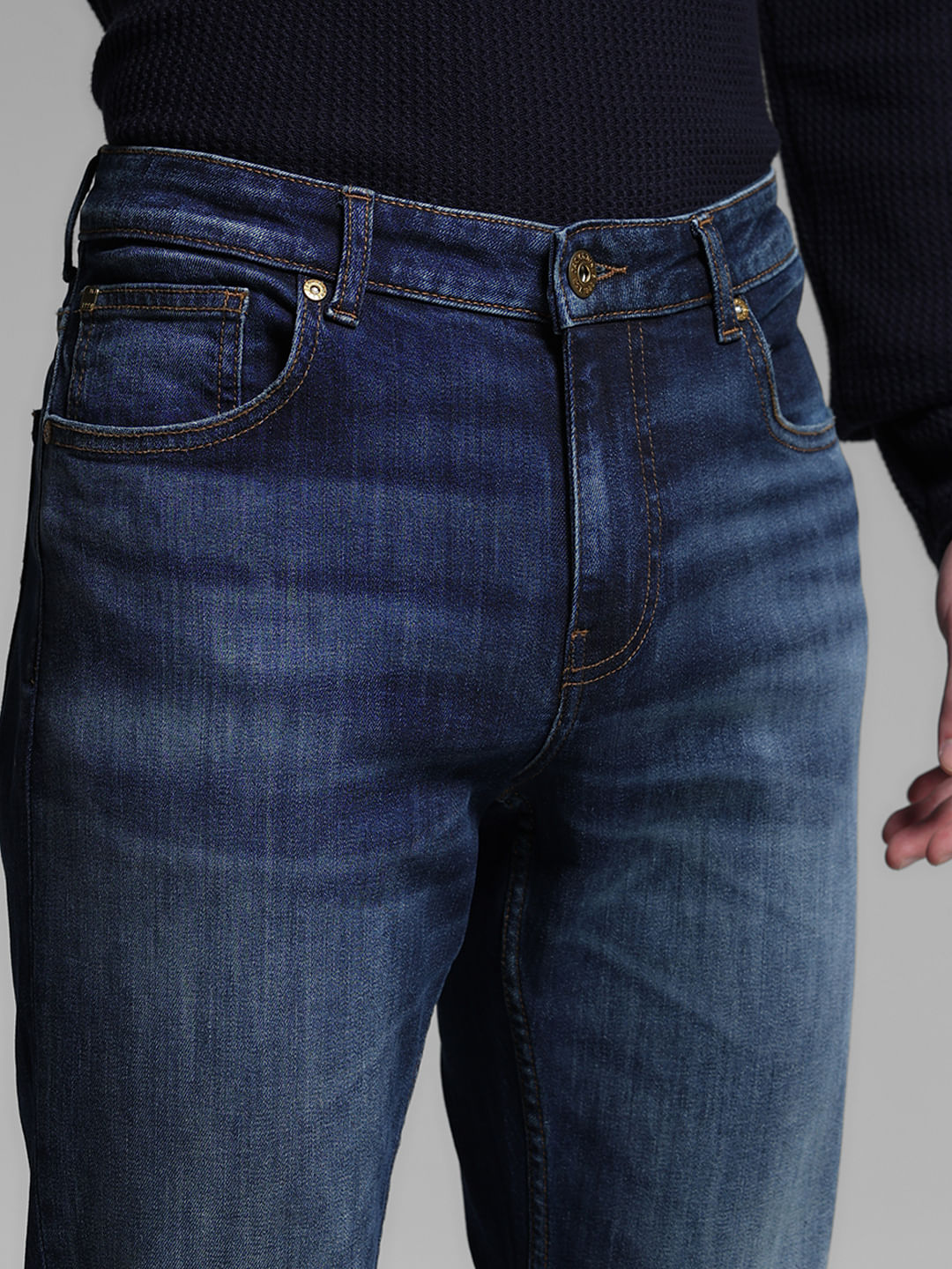 Blue Washed Clark Regular Fit Jeans