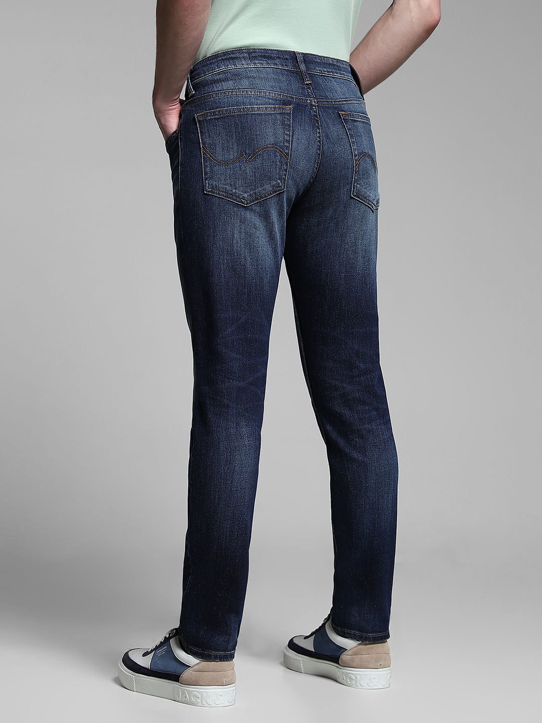 Blue Low Rise Glenn Slim Fit Jeans