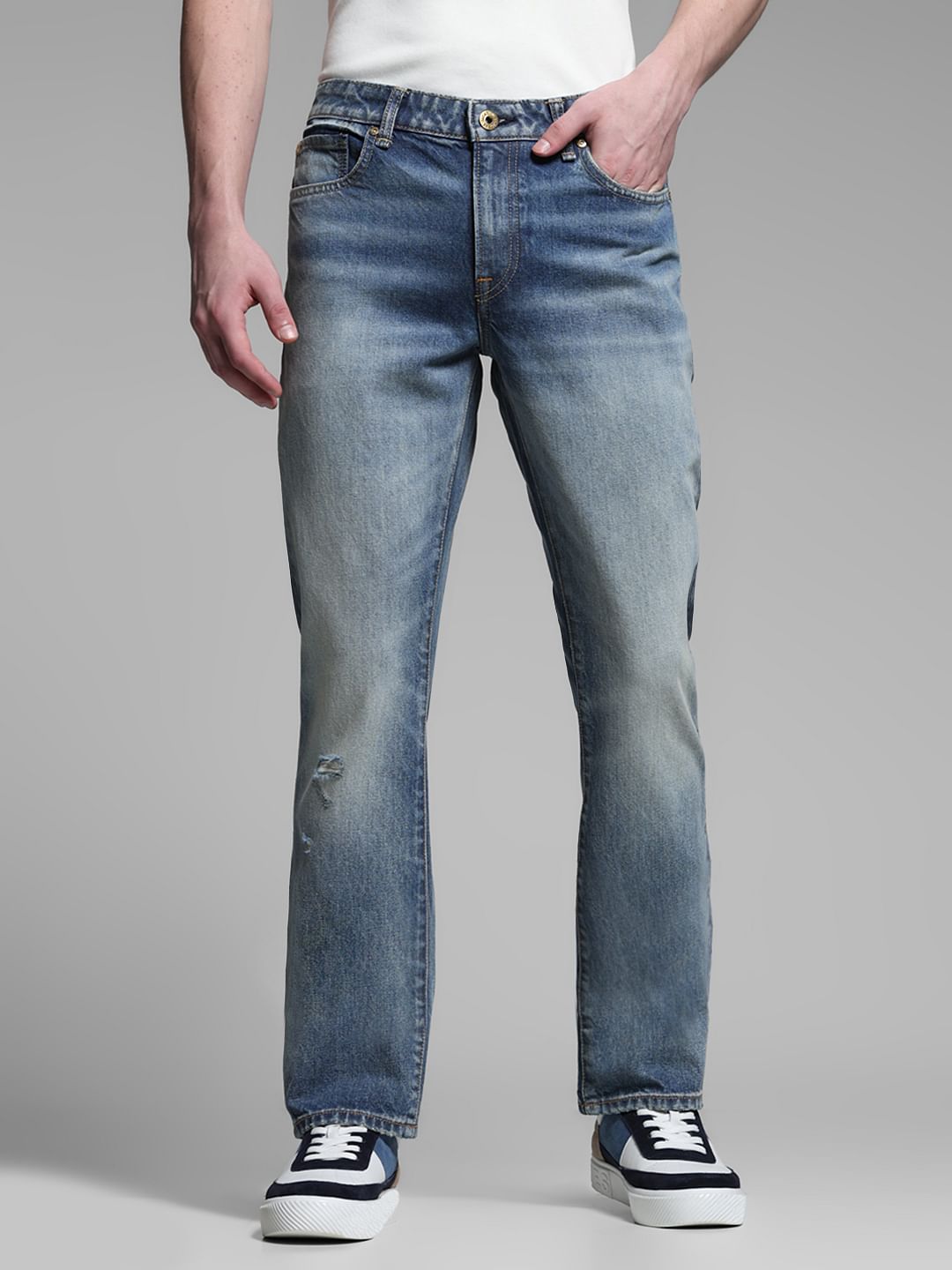 BLUE REGULAR FIT CLARK JEANS - 28/30