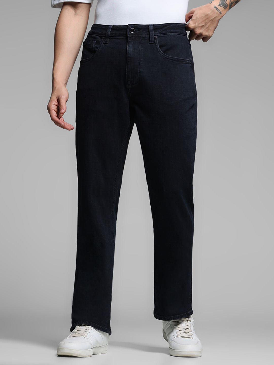Black High Rise Cliff Bootcut Jeans - 28/30