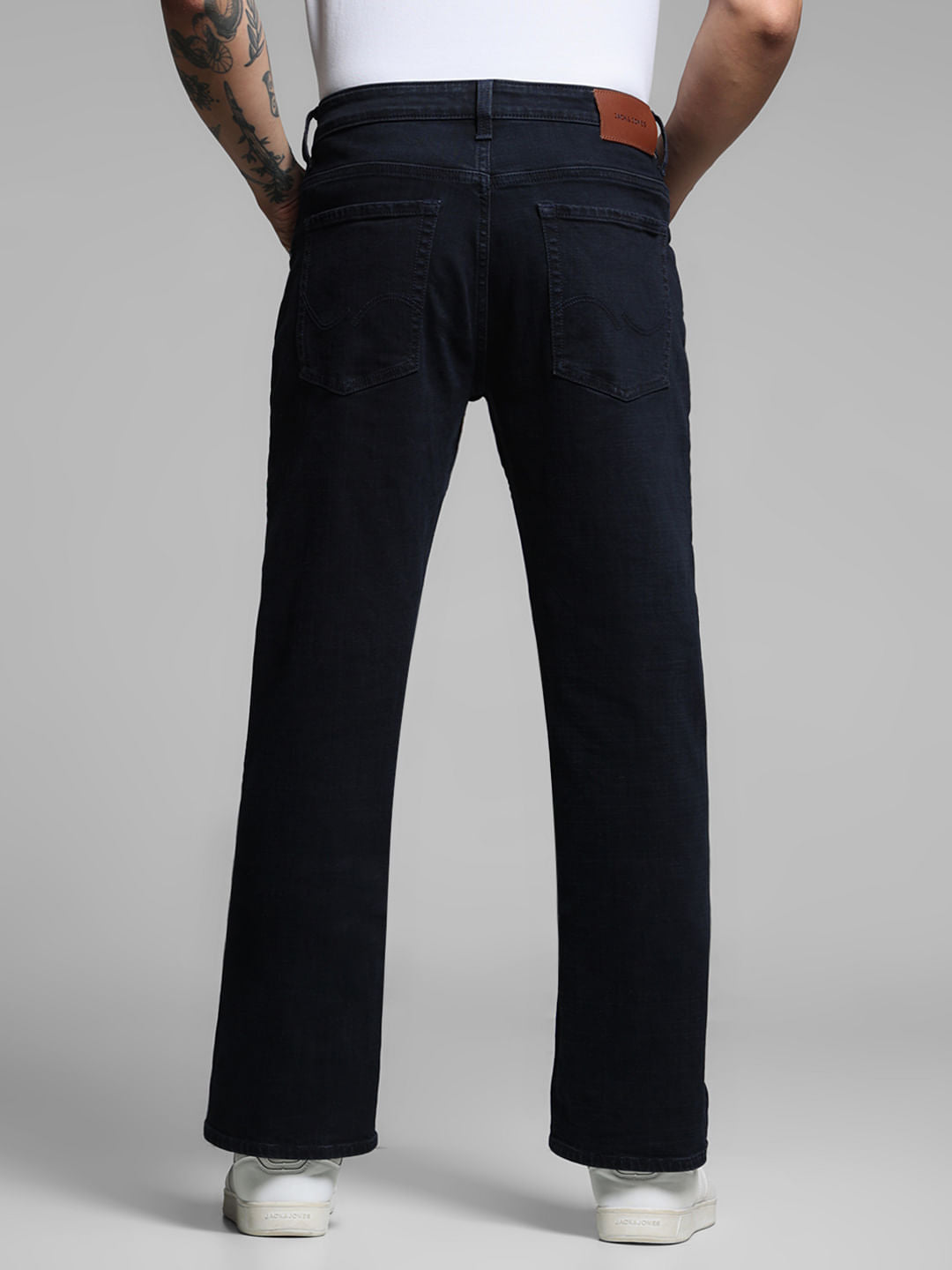 Black High Rise Cliff Bootcut Jeans
