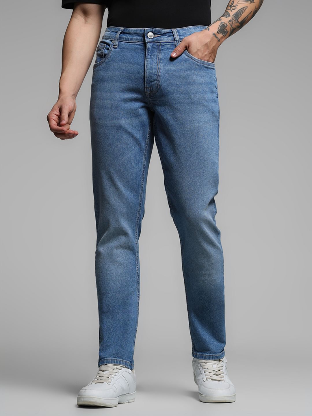Blue Low Rise Glenn Slim Fit Jeans - 28/30