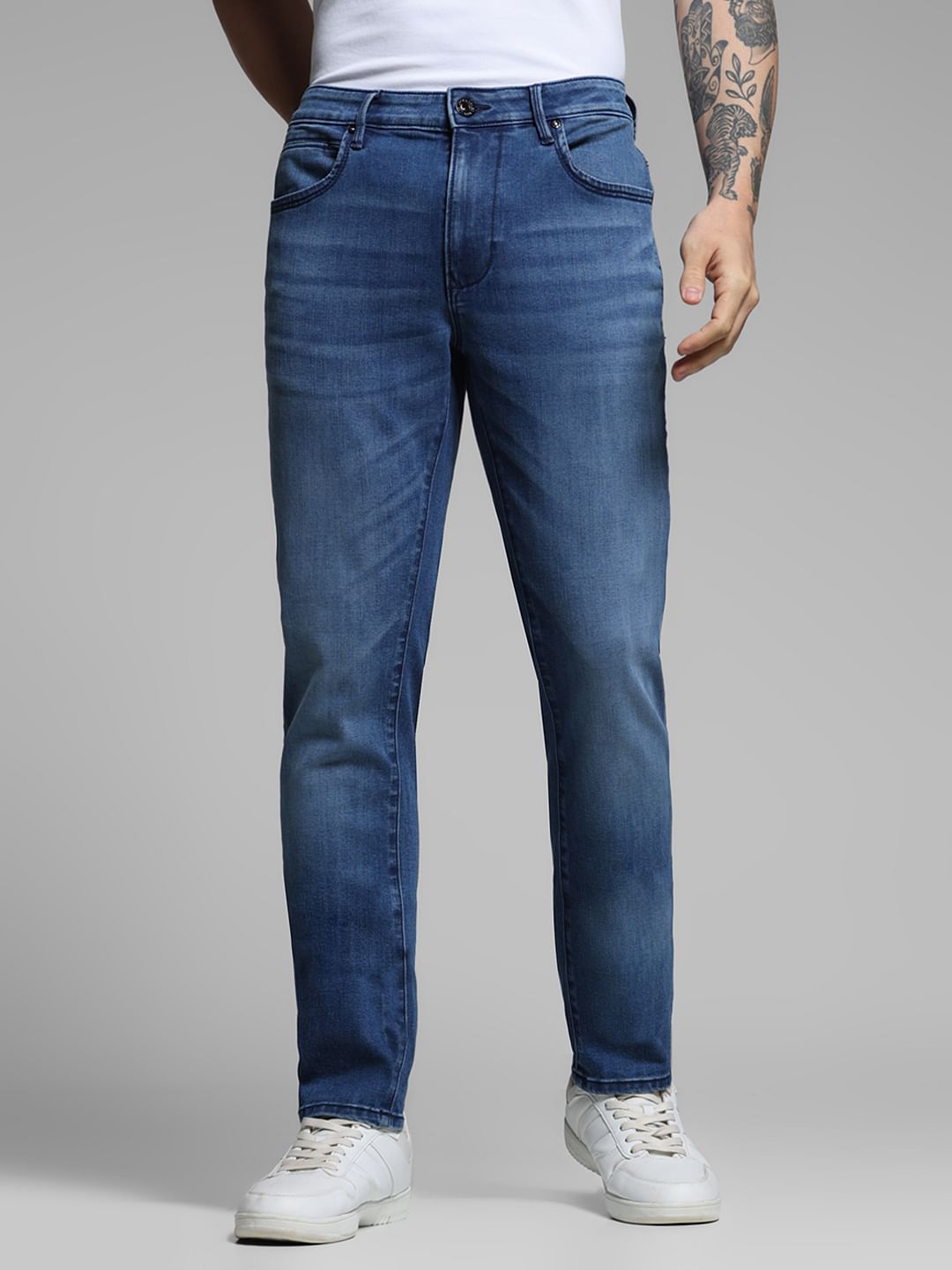 Blue Low Rise Ben Skinny Jeans - 30/30
