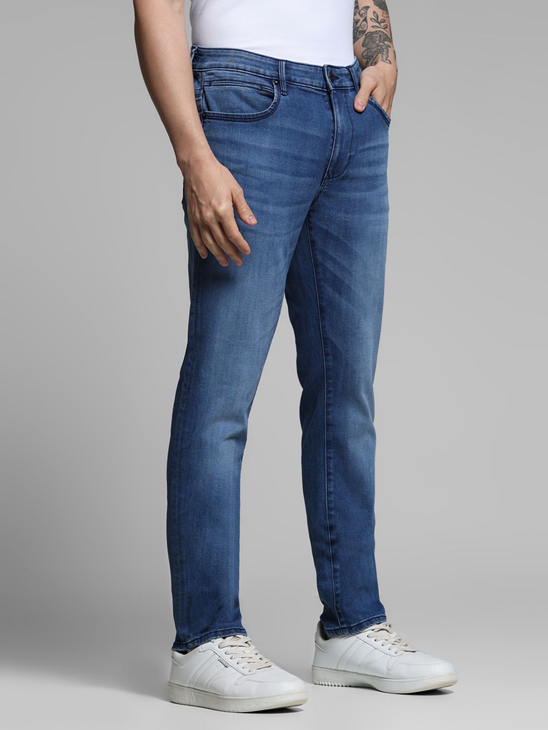 Blue Low Rise Ben Skinny Jeans