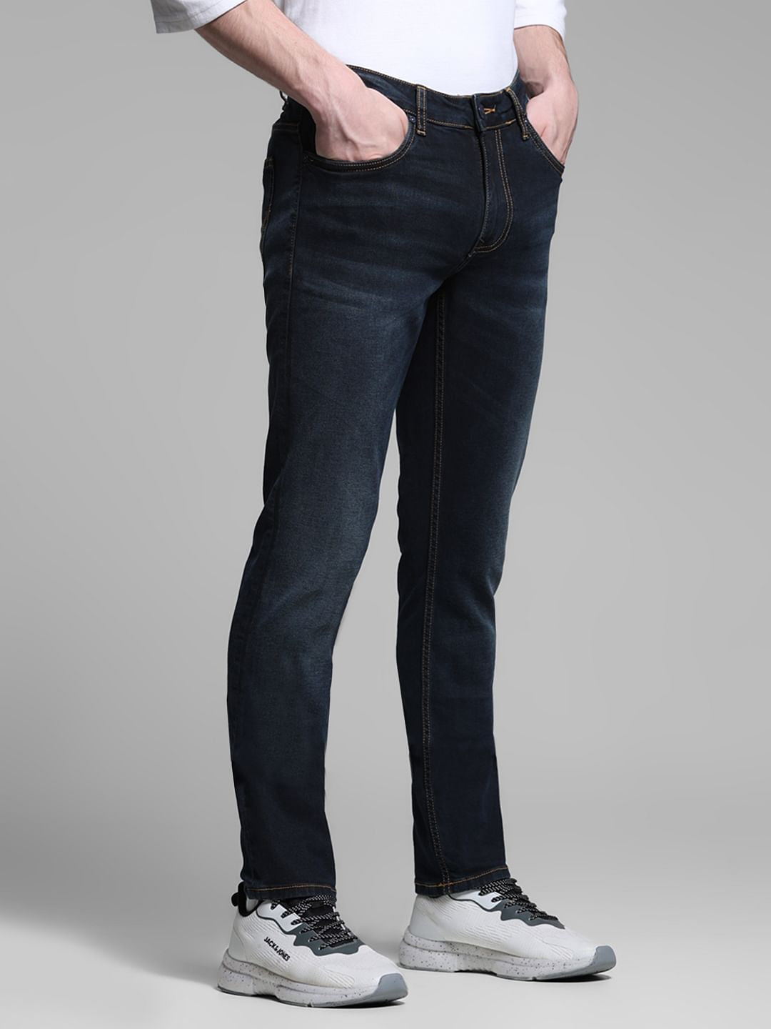 Dark Blue Low Rise Ben Skinny Jeans