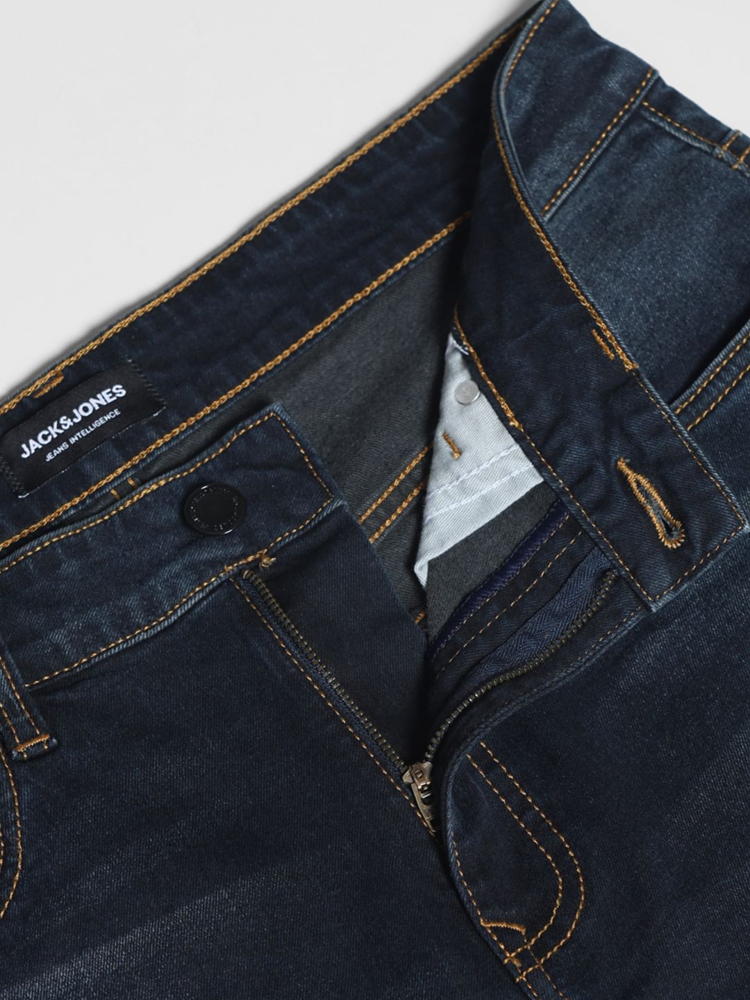 Dark Blue High Rise Cliff Bootcut Jeans