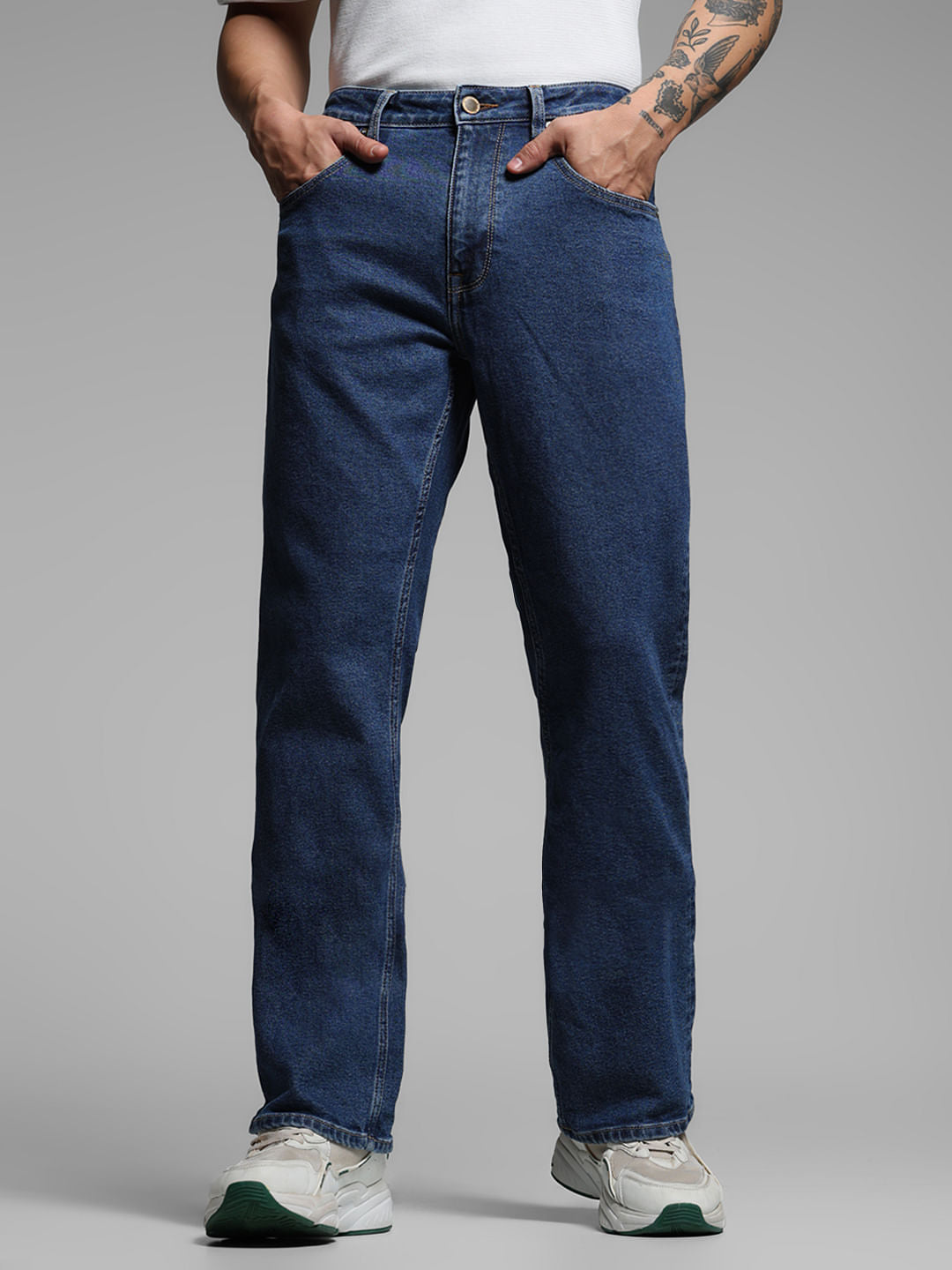 Light Blue High Rise Cliff Bootcut Jeans - 28/30
