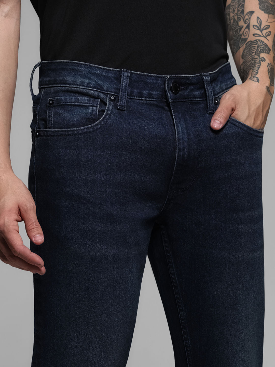 Blue Washed Clark Regular Fit Jeans