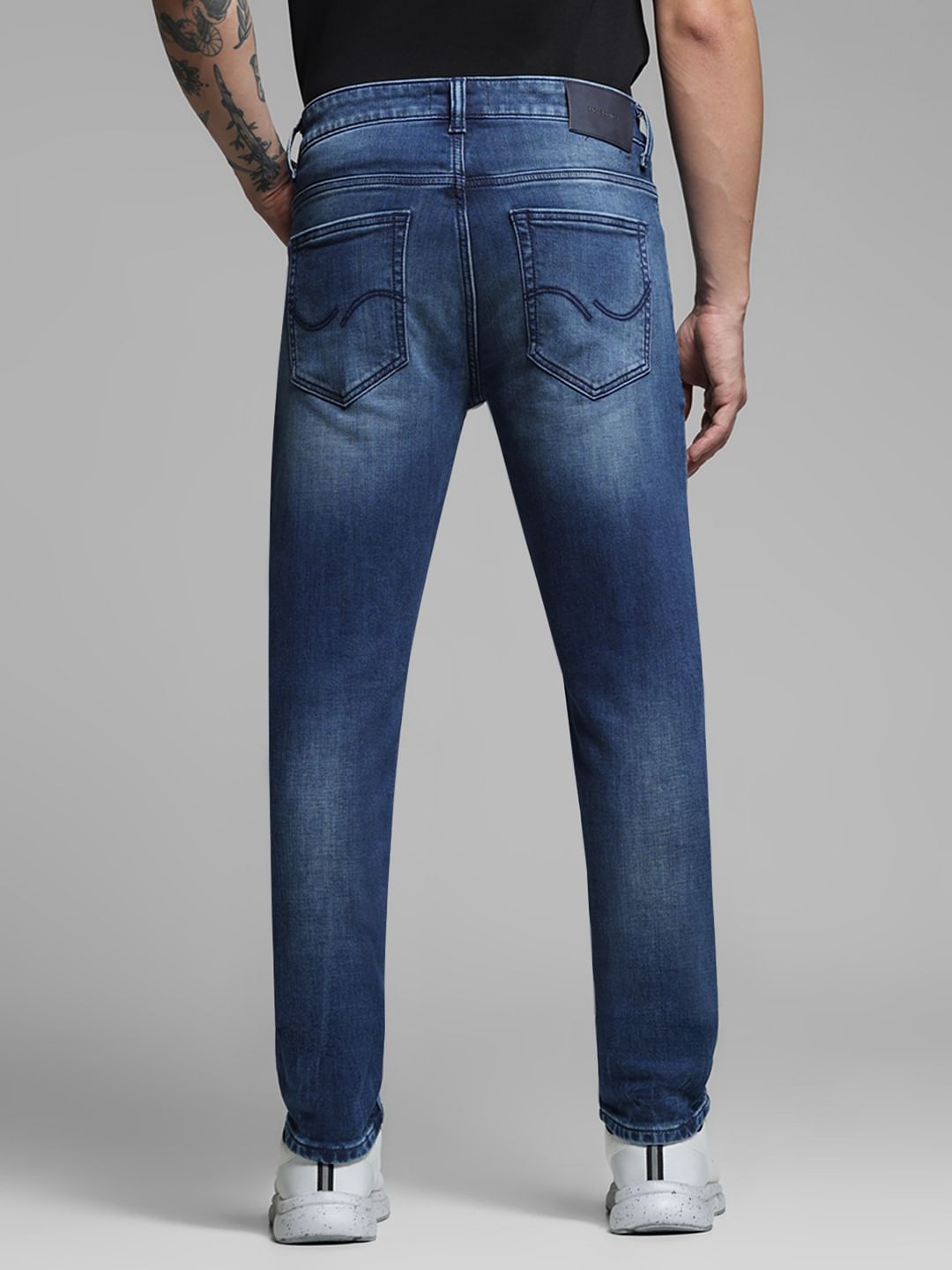 Dark Blue Low Rise Ben Skinny Fit Jeans