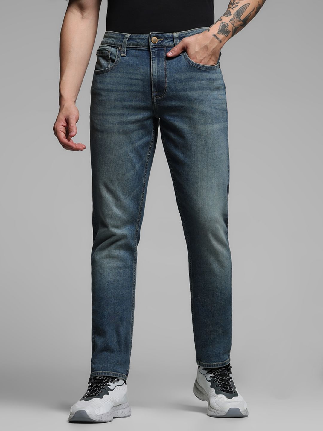Blue Low Rise Glenn Slim Fit Jeans - 28/30