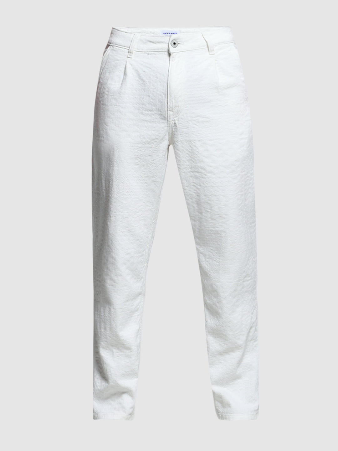White Low Rise Ace Anti Fit Jeans