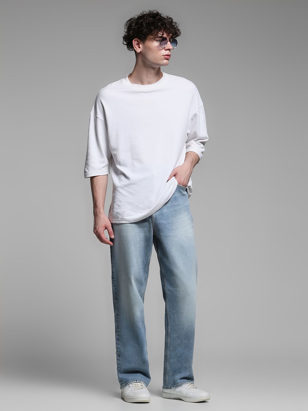 Light Blue High Rise Dario Loose Fit Jeans