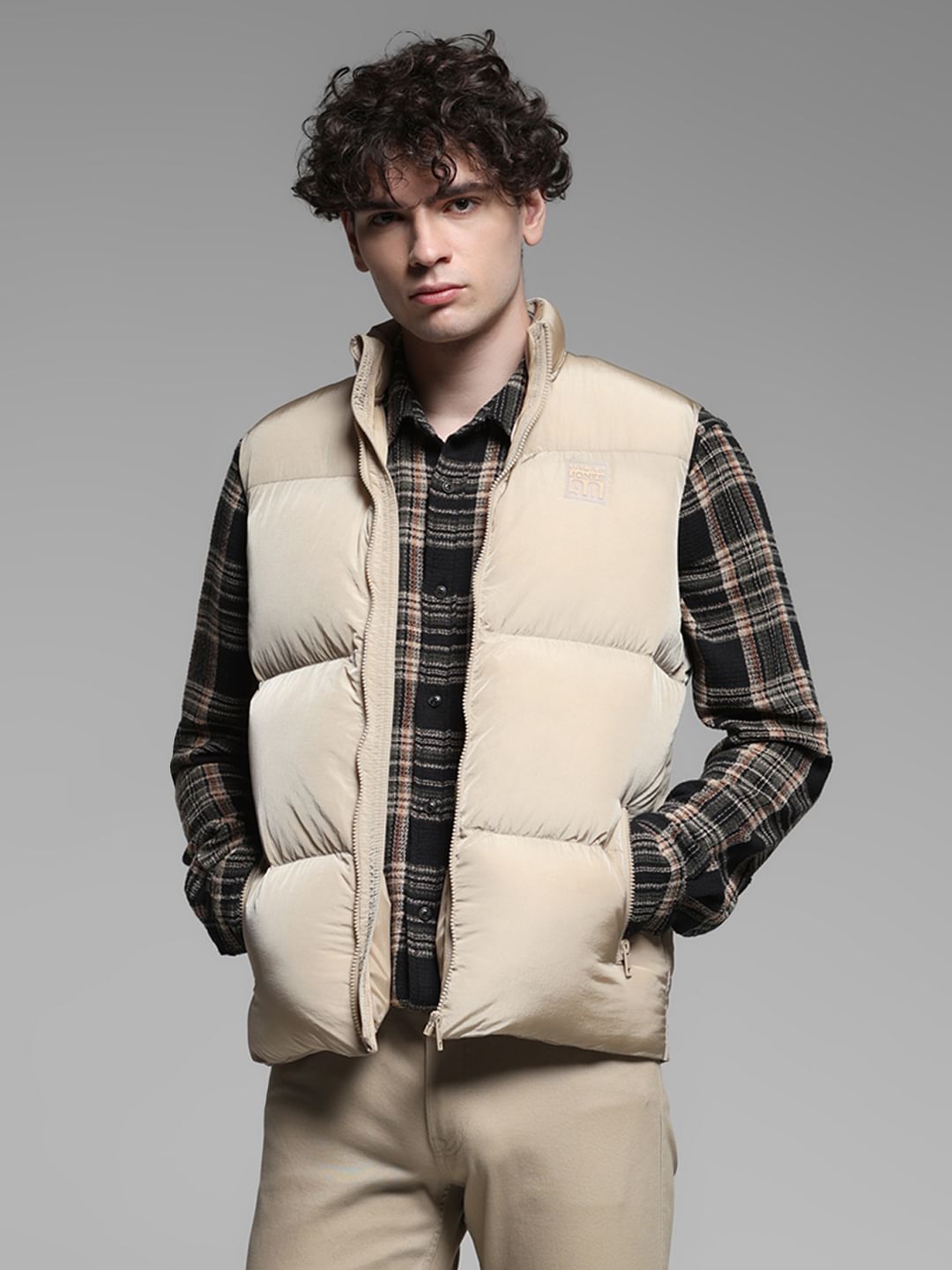 short sleeve puffer vest