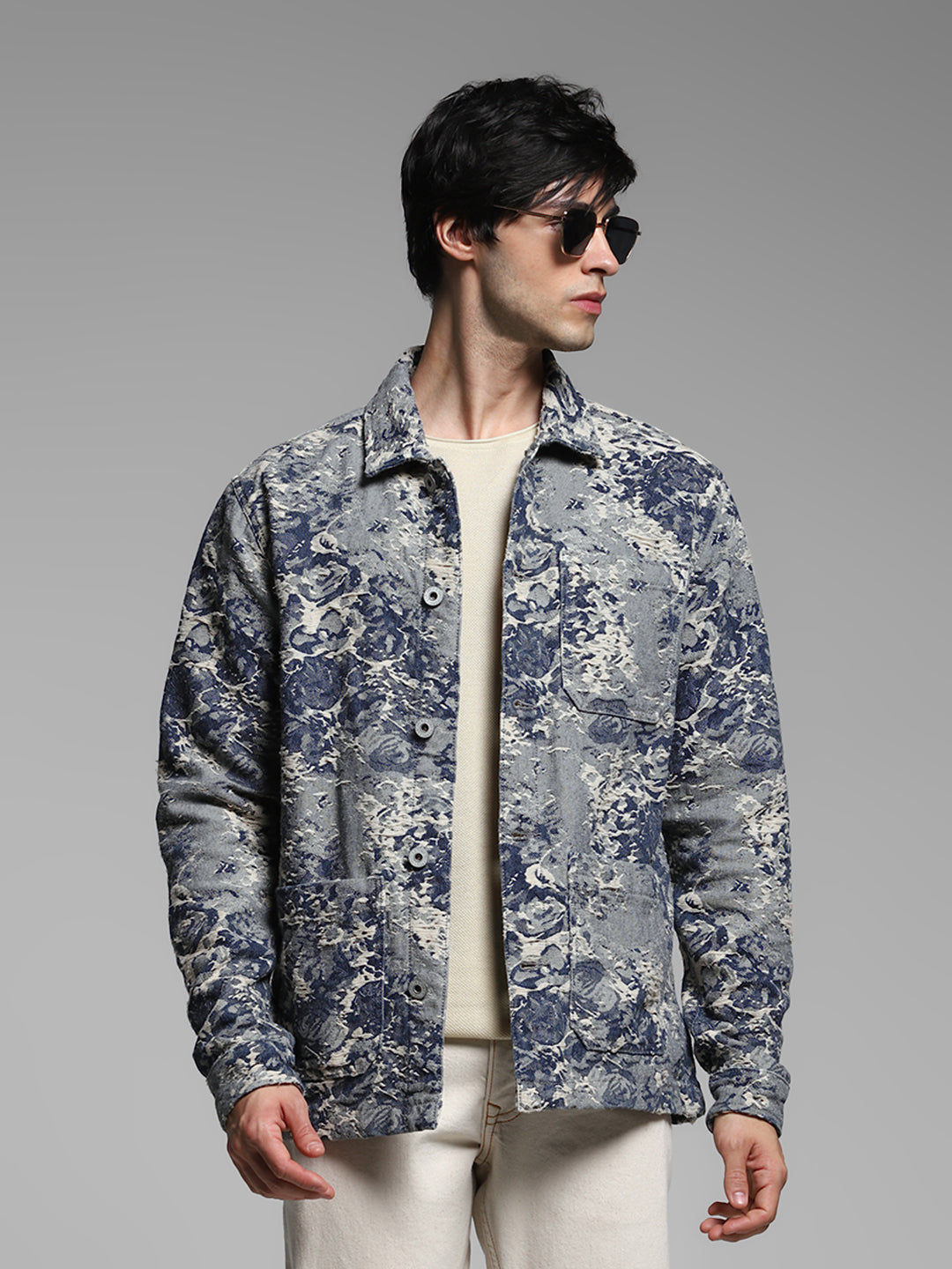 Textured Camo Jacket - S