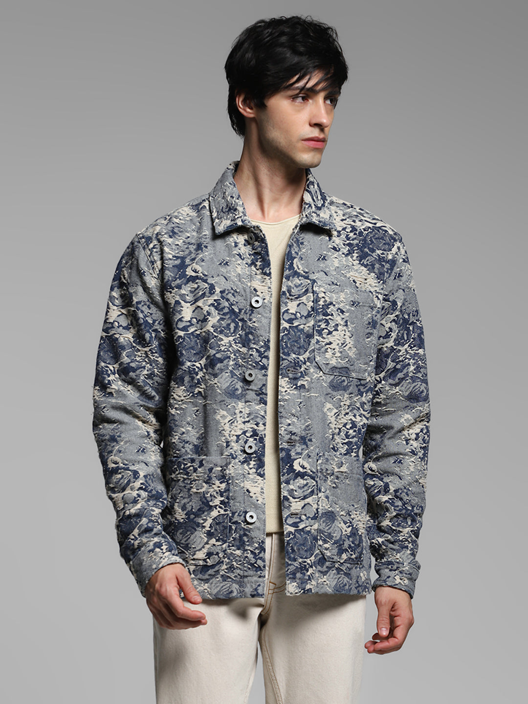 Textured Camo Jacket