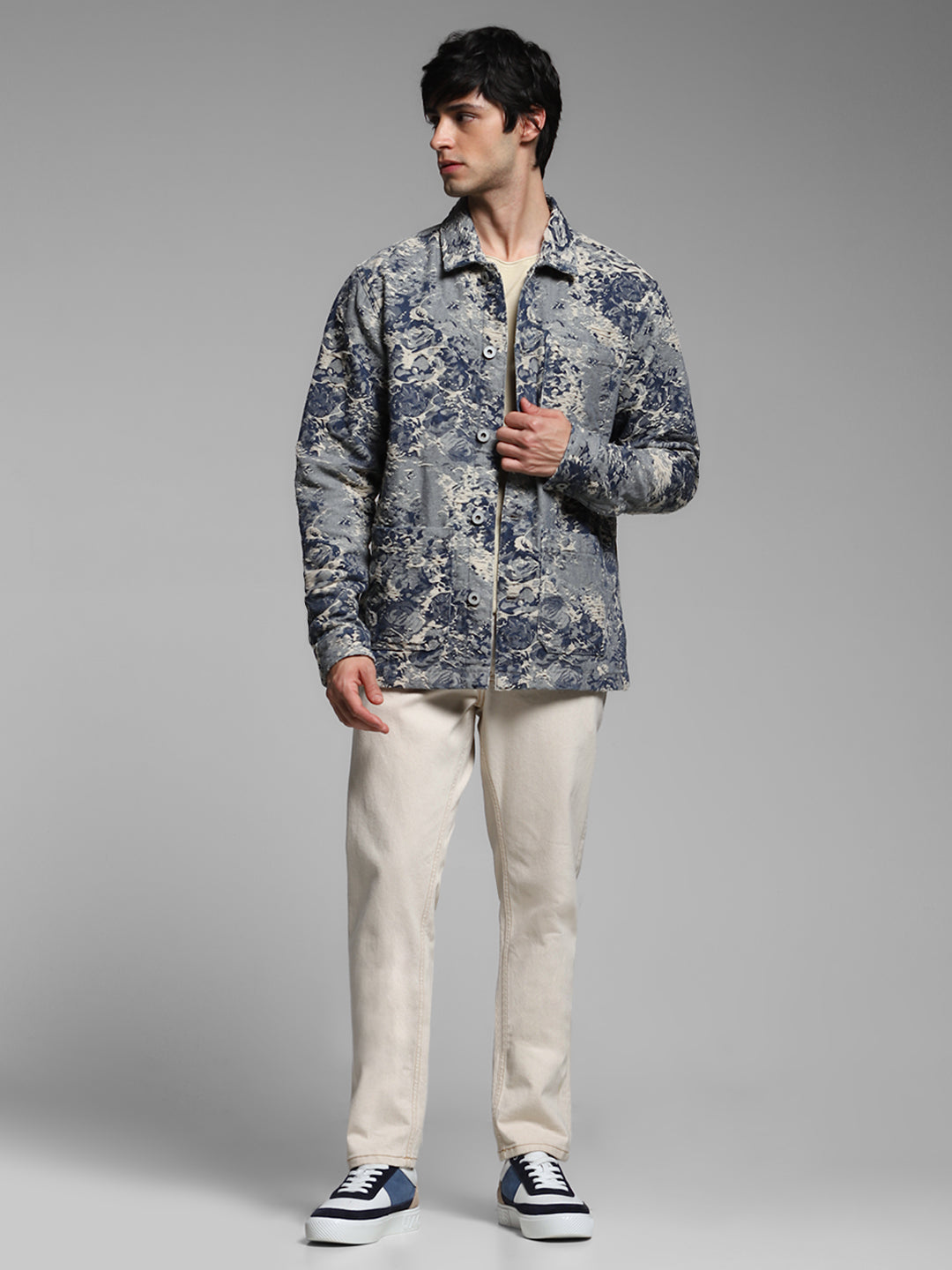 Textured Camo Jacket