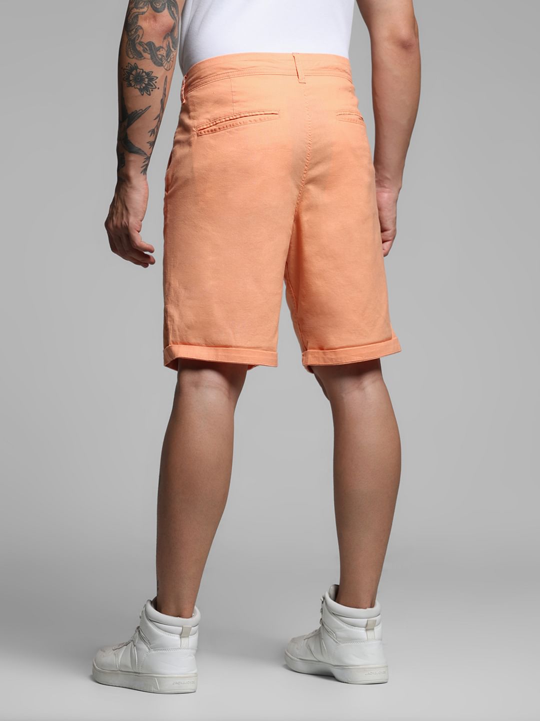 Coral Mid Rise Chino Shorts