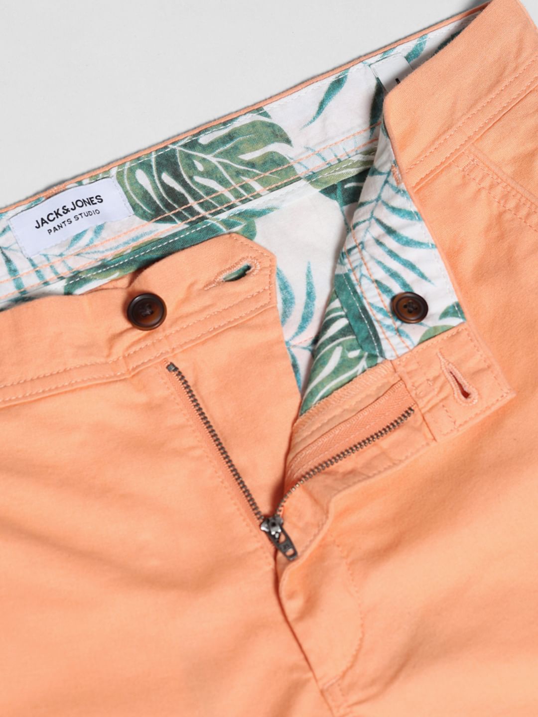 Coral Mid Rise Chino Shorts