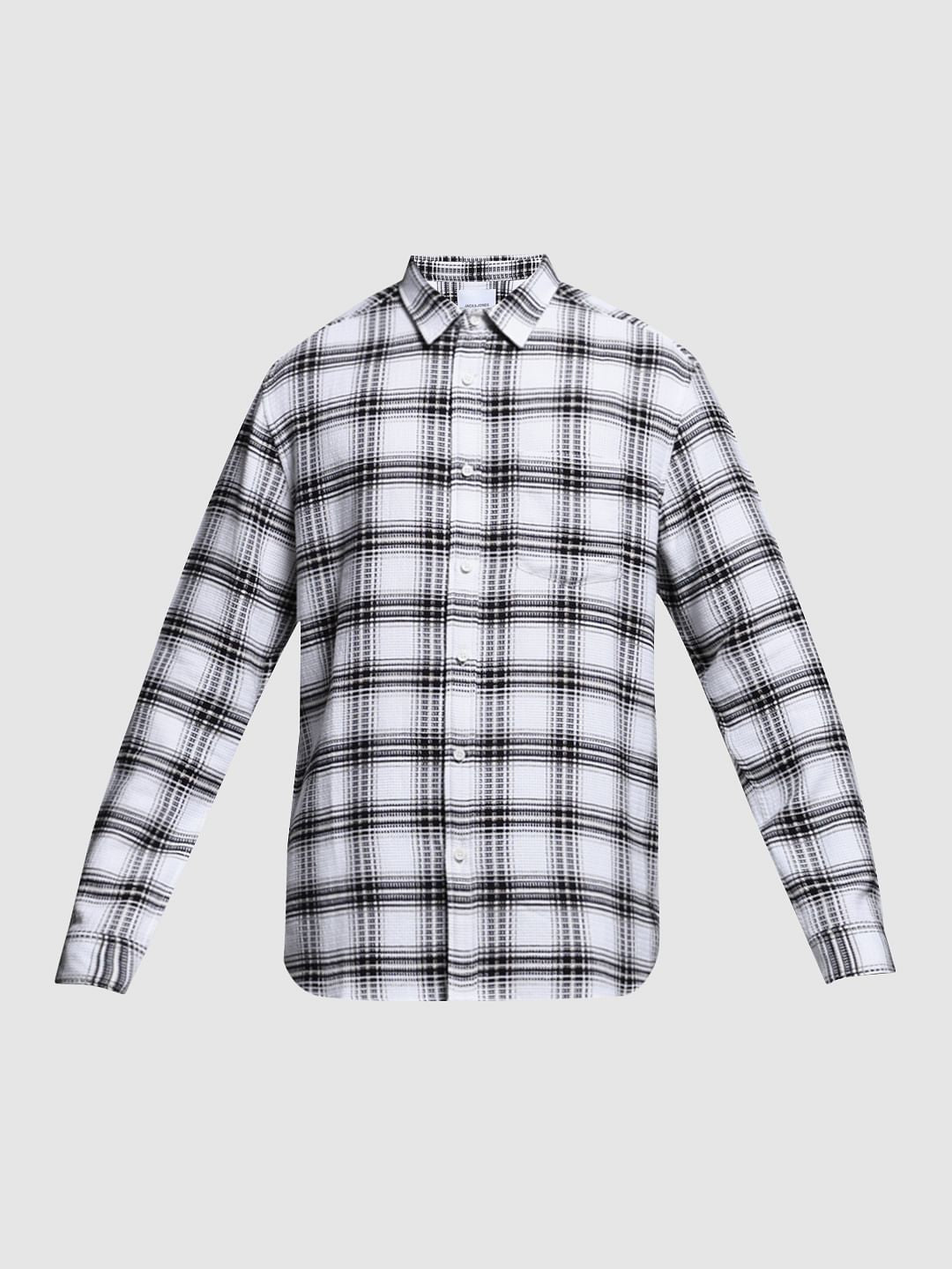 White Check Dobby Cotton Shirt